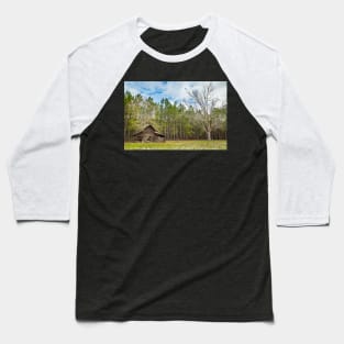 Abandoned Farm and Pecan Tree Baseball T-Shirt